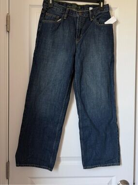 New Boy Gap Dark Wash Straight Leg Loose Jeans Size 12 Husky